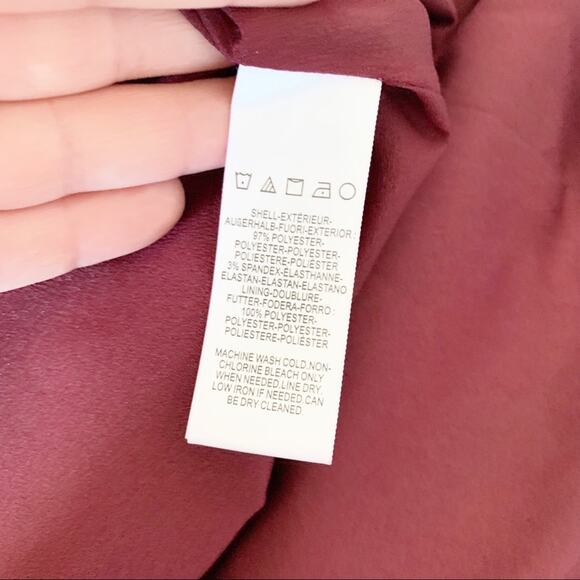 Dress the Population Louisa Dress Burgundy Red NEW XXS - Picture 7 of 9